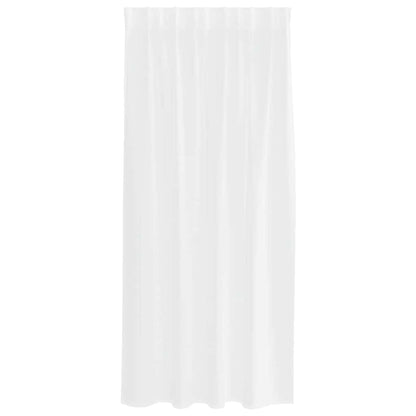 Voile Curtain with Curtains 2 pcs White 175 x 140 cm Polyester