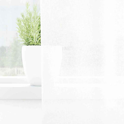 Voile Curtain with Curtains 2 pcs White 225 x 140 cm Polyester