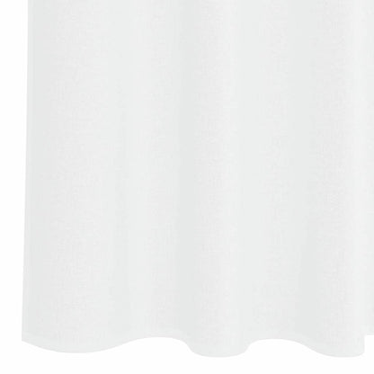Voile Curtain with Curtains 2 pcs White 245 x 140 cm Polyester