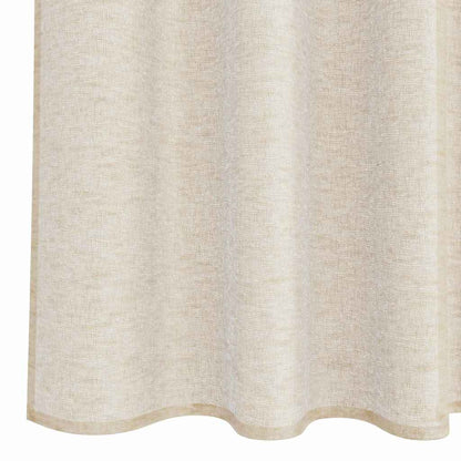 Voile Curtain with Curtains 2 pcs Sand 175 x 140 cm Polyester