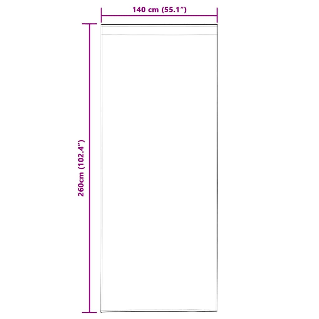Voile Curtain 2 pcs Sand 260 x 140 cm Polyester