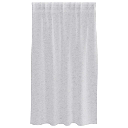 Voile Curtain 2 pcs Light Grey 140 x 140 cm Polyester