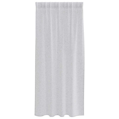 Voile Curtain 2 pcs Light Grey 175 x 140 cm Polyester