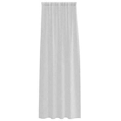 Voile Curtain 2 pcs Light Grey 225 x 140 cm Polyester