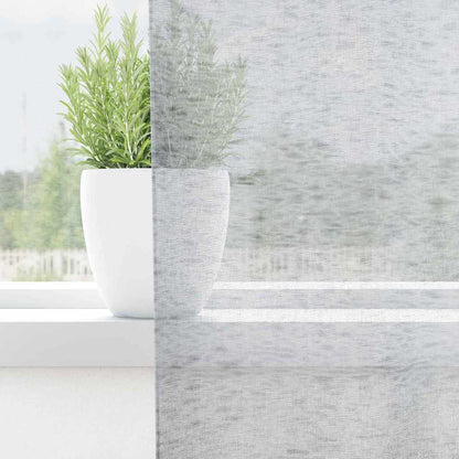 Voile Curtain 2 pcs Dark Grey 140 x 140 cm Polyester