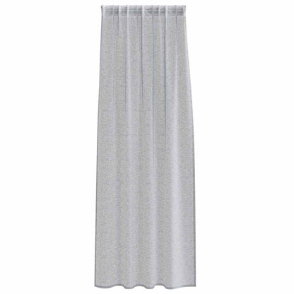 Voile Curtain 2 pcs Dark Grey 260 x 140 cm Polyester