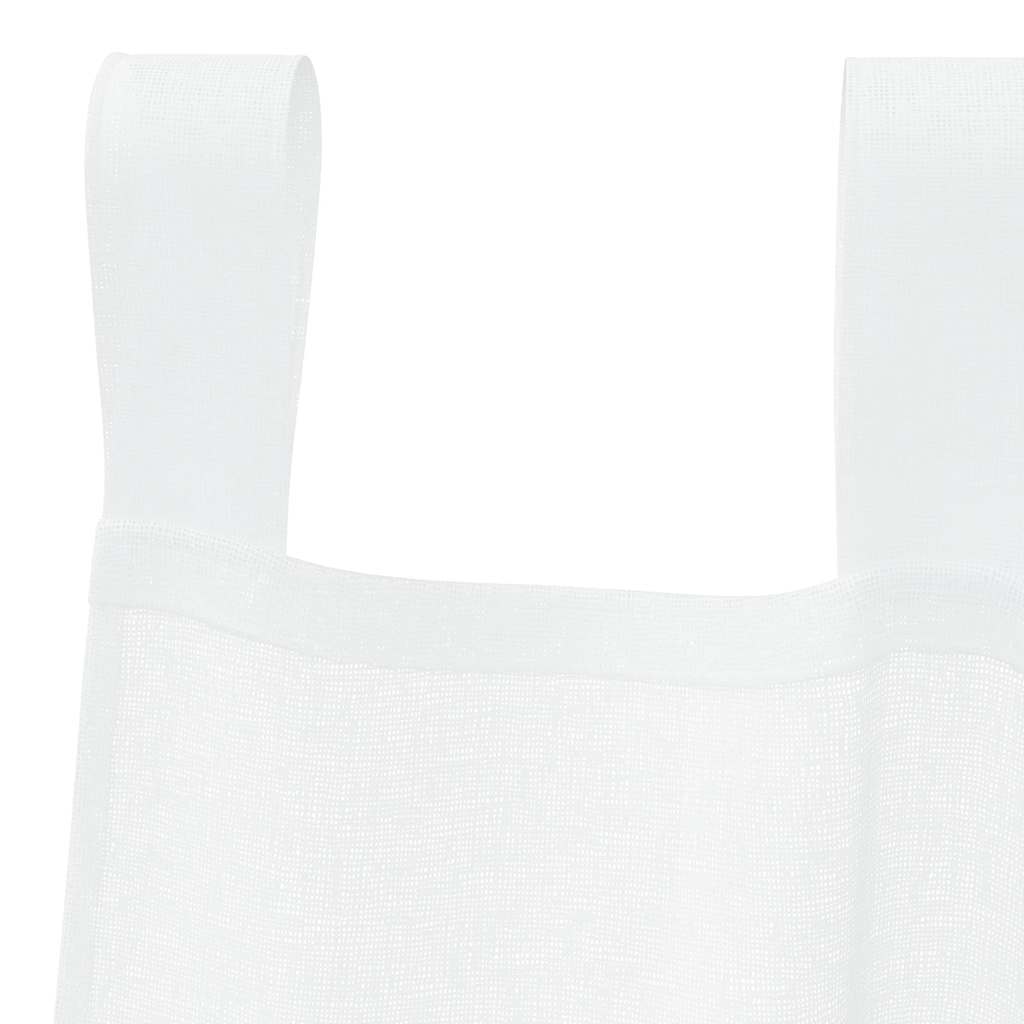 Voile Curtain with Curtains 2 pcs White 225 x 140 cm Polyester