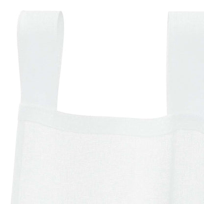Voile Curtain with Curtains 2 pcs White 245 x 140 cm Polyester