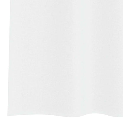 Voile Curtain with Curtains 2 pcs White 260 x 140 cm Polyester