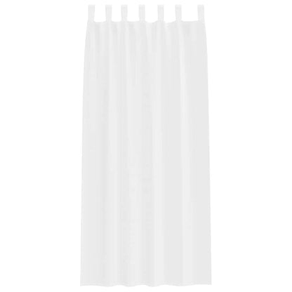 Voile Curtain with Curtains 2 pcs White 260 x 140 cm Polyester