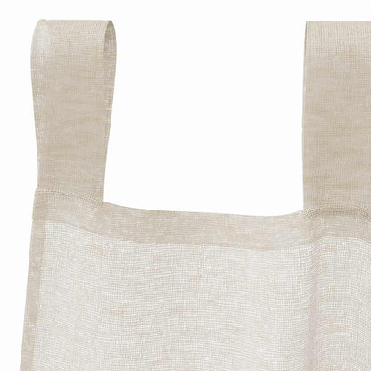 Voile Curtain with Curtains 2 pcs Sand 245 x 140 cm Polyester