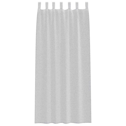 Voile Curtain 2 pcs Light Grey 245 x 140 cm Polyester