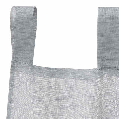 Voile Curtain 2 pcs Dark Grey 225 x 140 cm Polyester