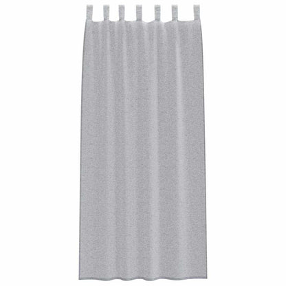 Voile Curtain 2 pcs Dark Grey 245 x 140 cm Polyester