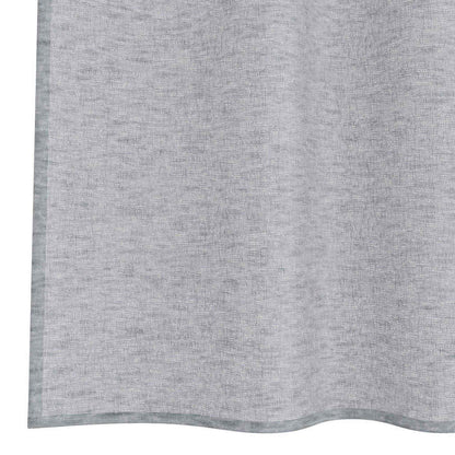 Voile Curtain 2 pcs Dark Grey 260 x 140 cm Polyester
