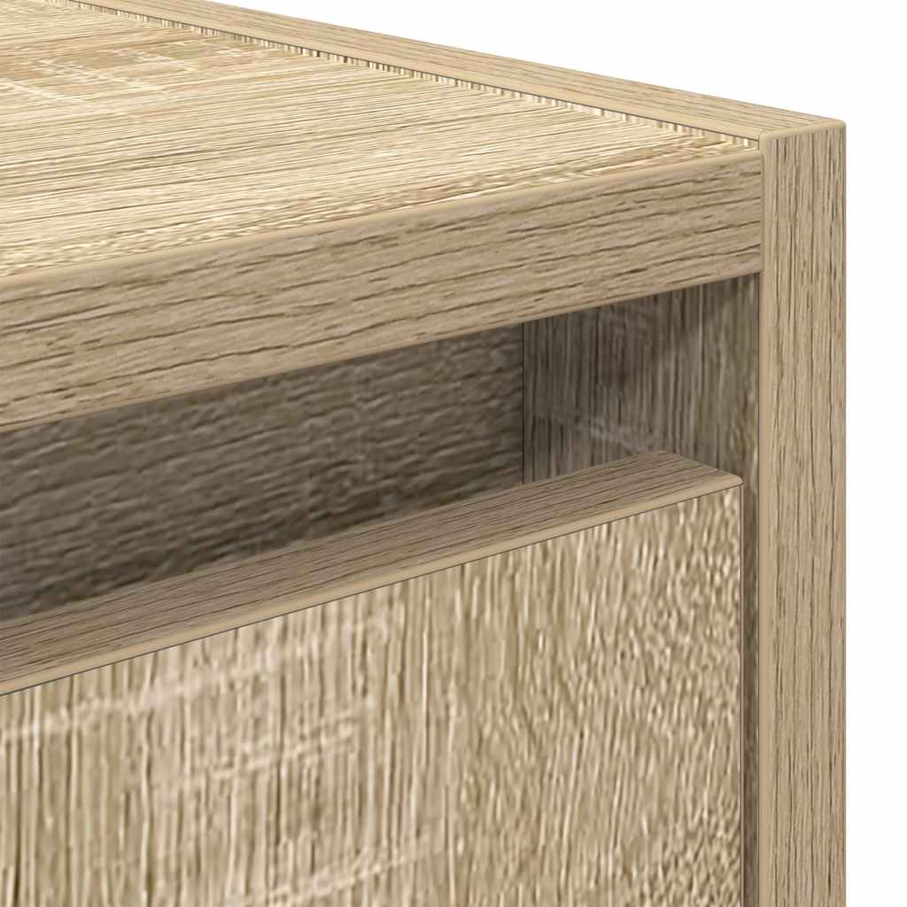 Wall-Mounted Bedside Cabinet Sonoma Oak 38x34x40 cm