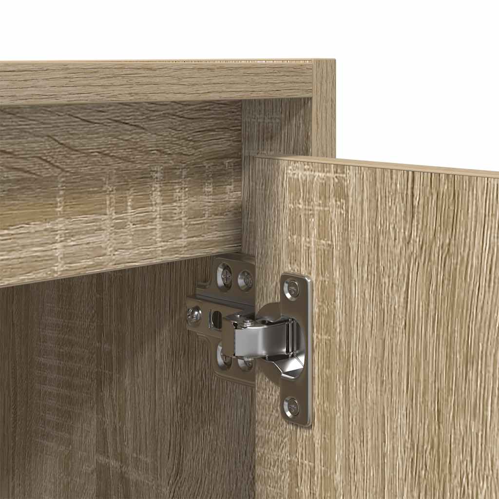 Wall-Mounted Bedside Cabinet Sonoma Oak 38x34x40 cm