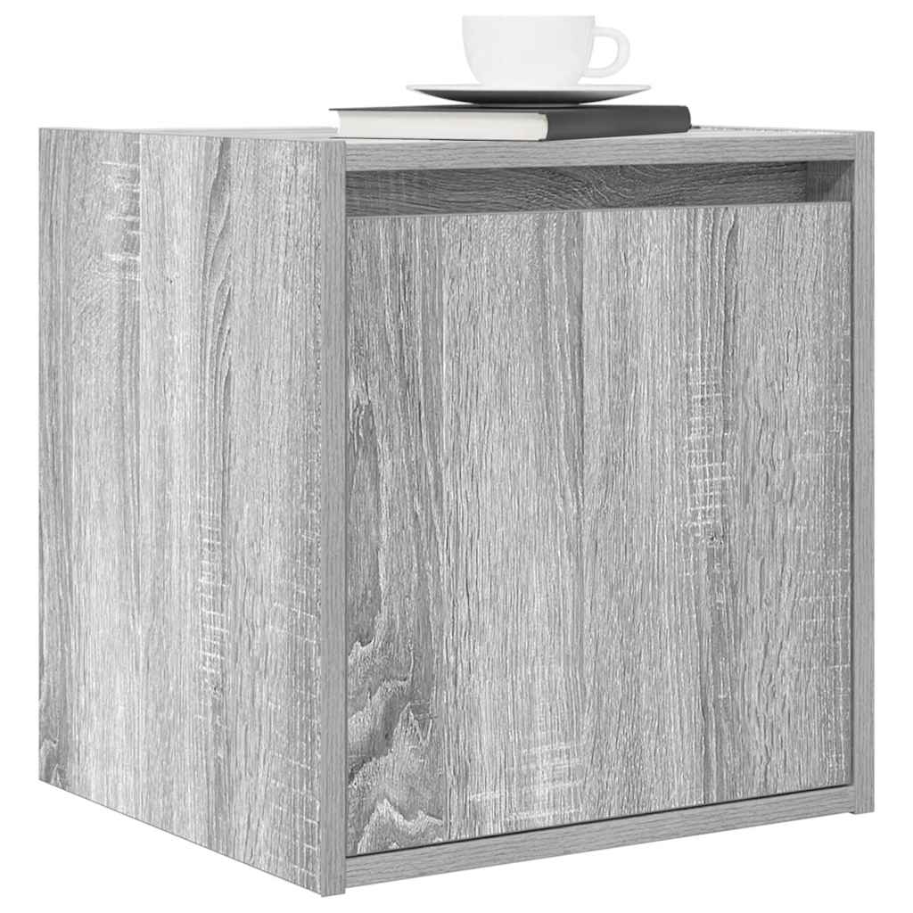 Wall-Mounted Bedside Cabinets 2 pcs Grey Sonoma 38x34x40 cm
