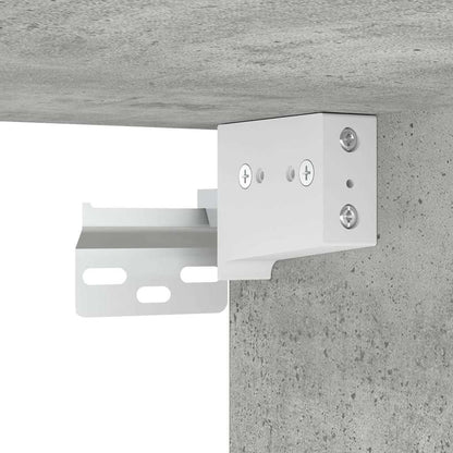 Wall-mounted Bedside Cabinets 2 pcs Concrete Grey 38x34x40 cm