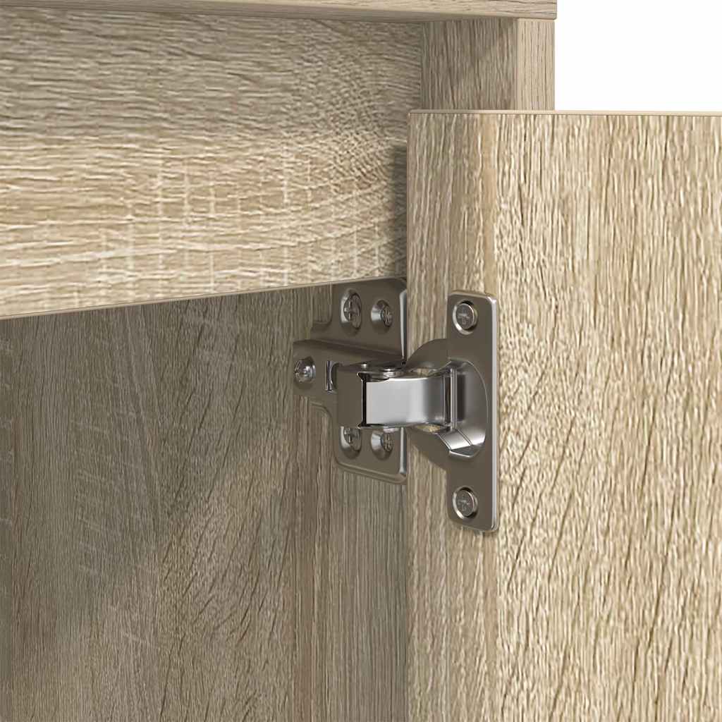 Bedside Cabinets with LED Lights 2 pcs Sonoma Oak 38x34x50 cm