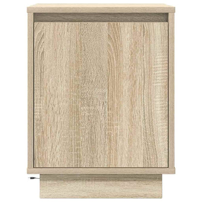 Bedside Cabinets with LED Lights 2 pcs Sonoma Oak 38x34x50 cm