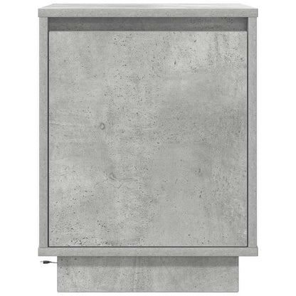 Bedside Cabinets with LED Lights 2 pcs Concrete Grey 38x34x50cm