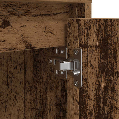 Bedside Cabinets with LED Lights 2 pcs Old Wood 38x34x50 cm