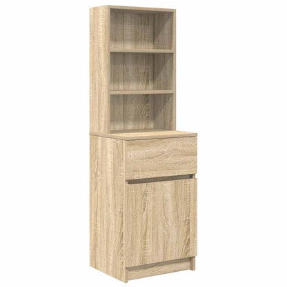 Bedside Cabinet Sonoma Oak 39x35x125 cm Engineered Wood