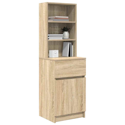 Bedside Cabinet Sonoma Oak 39x35x125 cm Engineered Wood