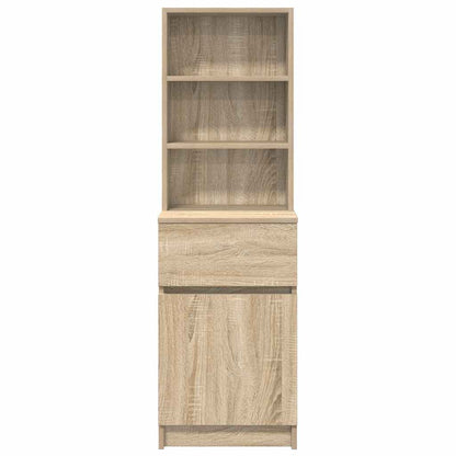 Bedside Cabinet Sonoma Oak 39x35x125 cm Engineered Wood