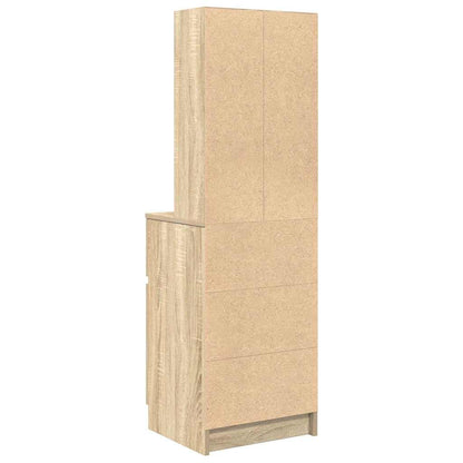 Bedside Cabinet Sonoma Oak 39x35x125 cm Engineered Wood