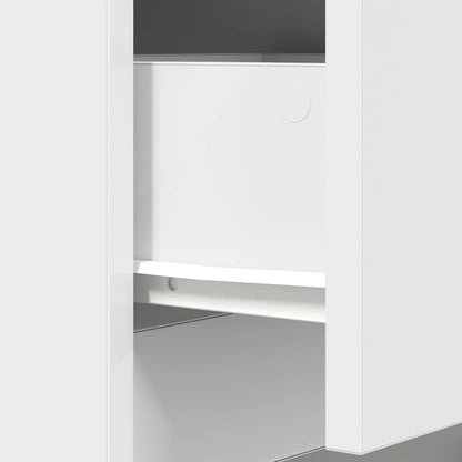 Bedside Cabinets 2 pcs White 39x35x65 cm Engineered Wood
