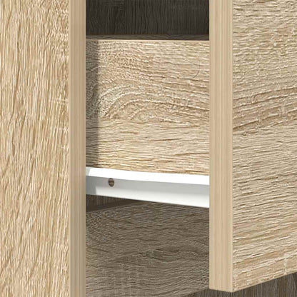 Bedside Cabinets 2 pcs Sonoma Oak 39x35x65 cm Engineered Wood