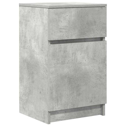 Bedside Cabinets 2 pcs Concrete Grey 39x35x65cm Engineered Wood