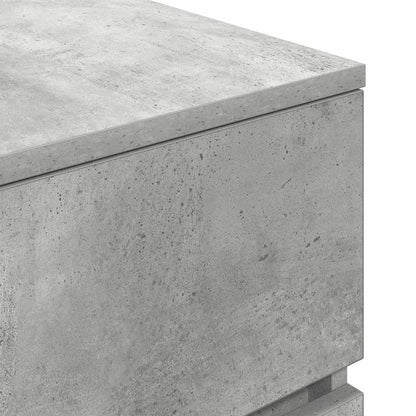 Bedside Cabinets 2 pcs Concrete Grey 39x35x65cm Engineered Wood