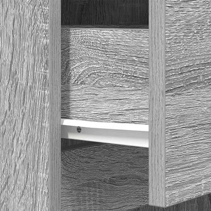 Bedside Cabinets 2 pcs Grey Sonoma 39x35x65 cm Engineered Wood