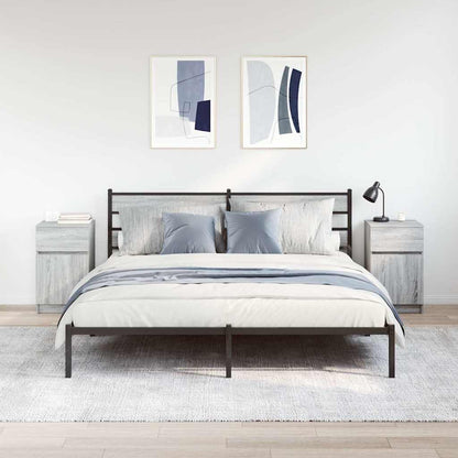 Bedside Cabinets 2 pcs Grey Sonoma 39x35x65 cm Engineered Wood