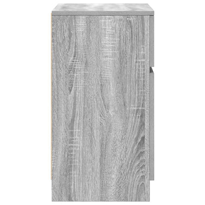 Bedside Cabinets 2 pcs Grey Sonoma 39x35x65 cm Engineered Wood