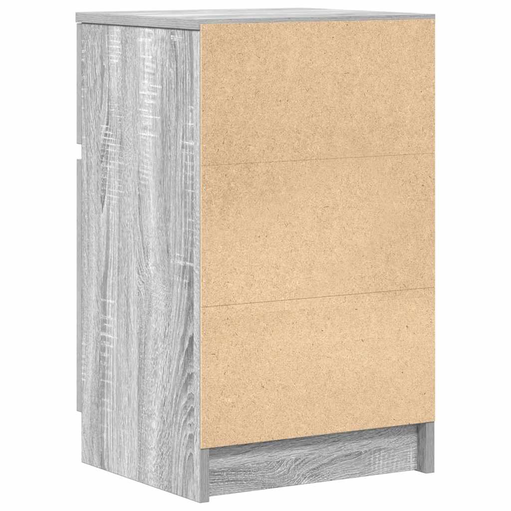 Bedside Cabinets 2 pcs Grey Sonoma 39x35x65 cm Engineered Wood