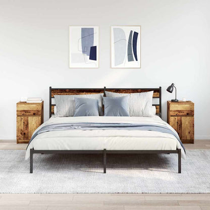 Bedside Cabinets 2 pcs Old Wood 39x35x65 cm Engineered Wood