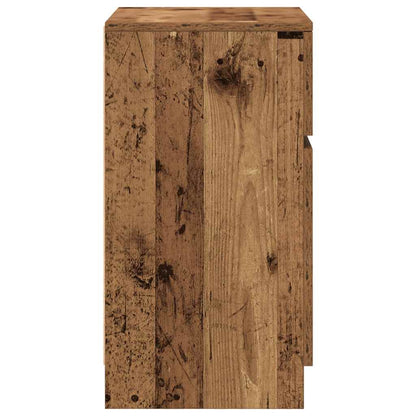 Bedside Cabinets 2 pcs Old Wood 39x35x65 cm Engineered Wood