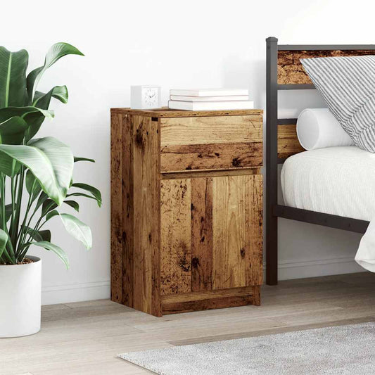 Bedside Cabinets 2 pcs Old Wood 39x35x65 cm Engineered Wood