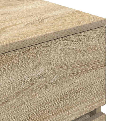 Bedside Cabinets with 3 Drawers 2 pcs Sonoma Oak 39x35x65 cm