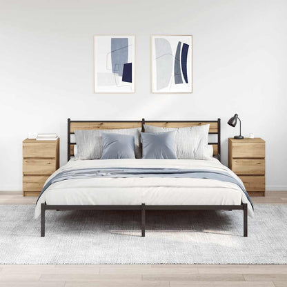 Bedside Cabinets with 3 Drawers 2 pcs Artisan Oak 39x35x65 cm