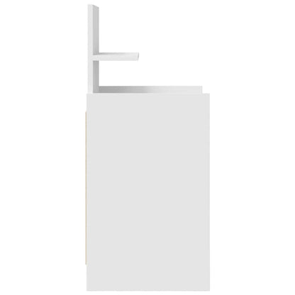 Bedside Cabinets with 2 Drawers 2 pcs White 38x34x80 cm