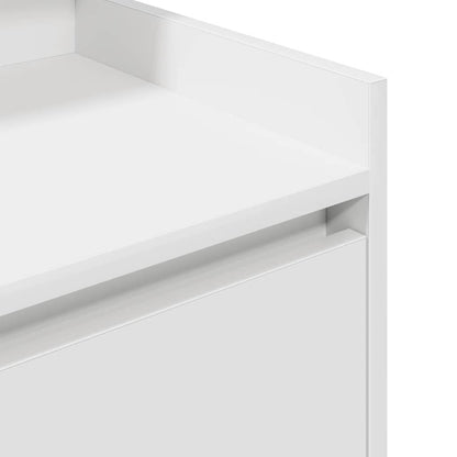 Bedside Cabinets with 2 Drawers 2 pcs White 38x34x80 cm