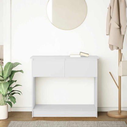 Console Table with Drawers White 85,5x38,5x74,5 cm