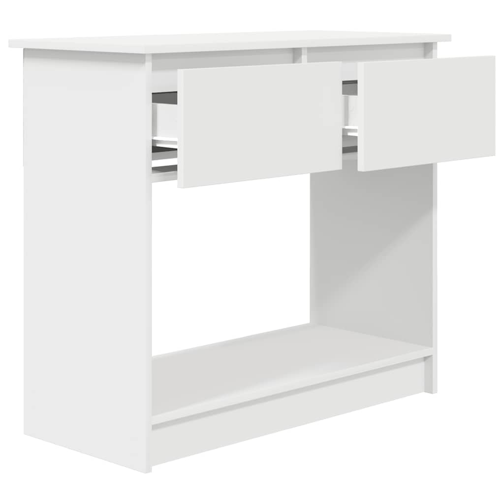 Console Table with Drawers White 85,5x38,5x74,5 cm