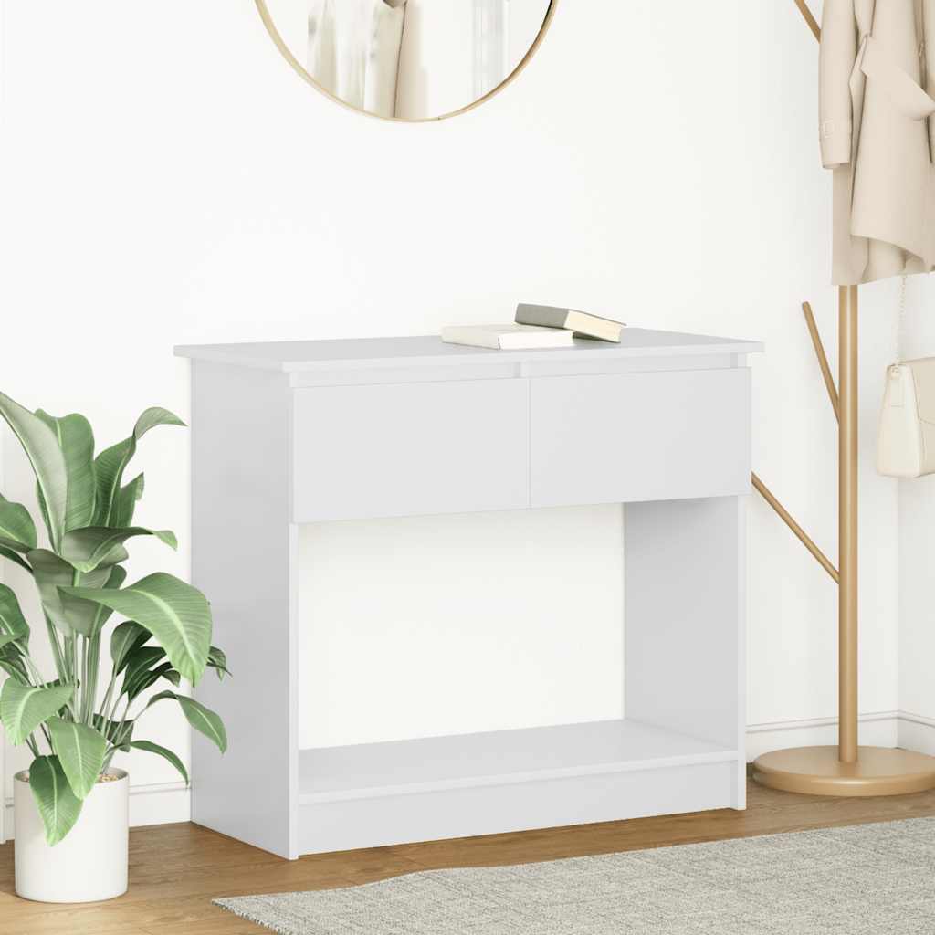 Console Table with Drawers White 85,5x38,5x74,5 cm