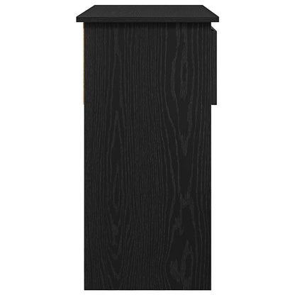 Console Table with Drawers Black 85.5x38.5x74.5 cm
